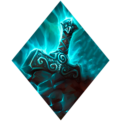 Mjolnir, arma de la mitología nórdica.